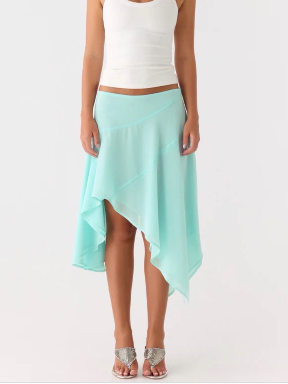 Peppermayo Asymmetrical Chiffon Skirt - Picture 4 of 7